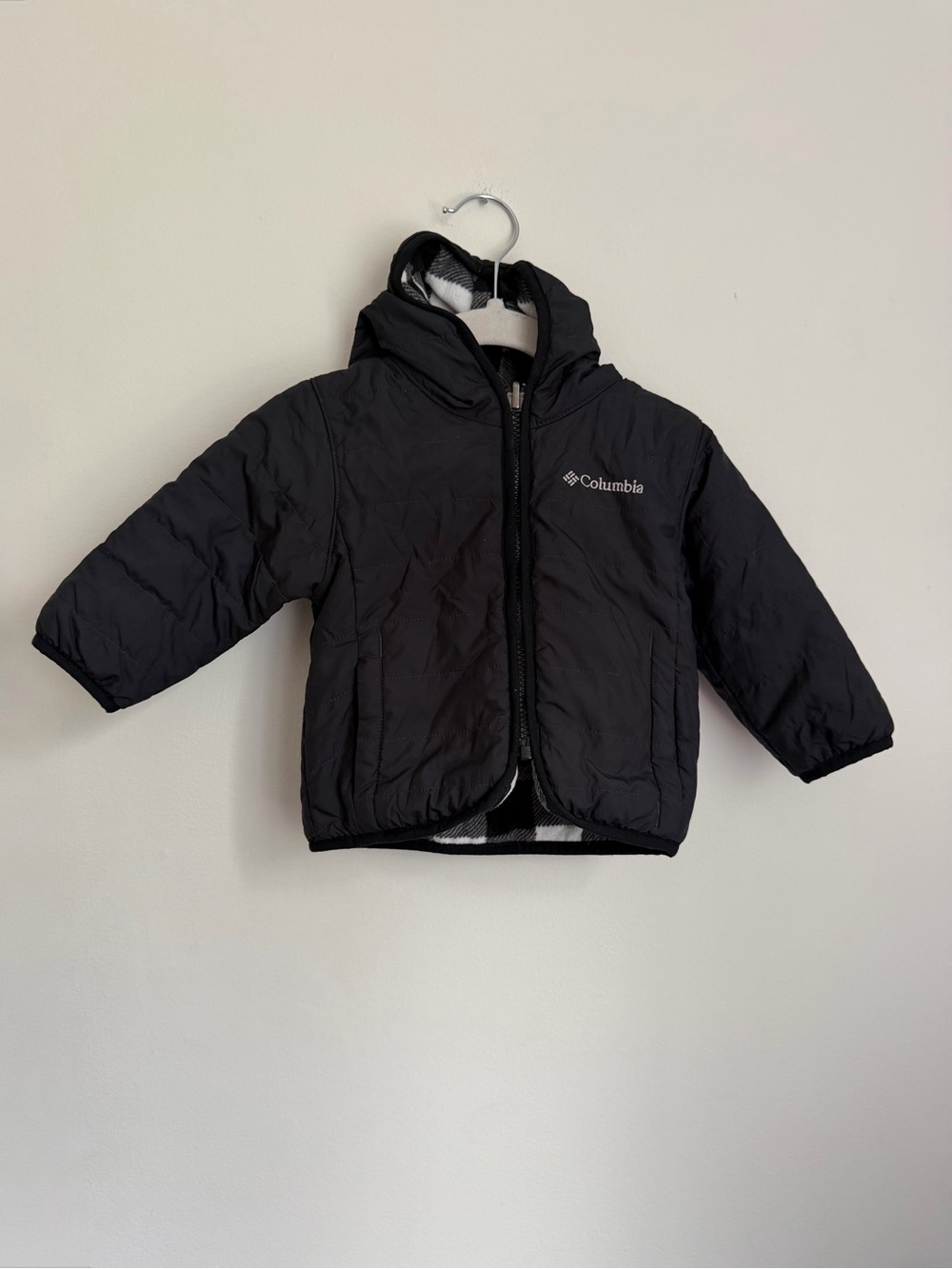 Columbia Kids Reversible Hooded Puffer Jacket (Size 6-12m)